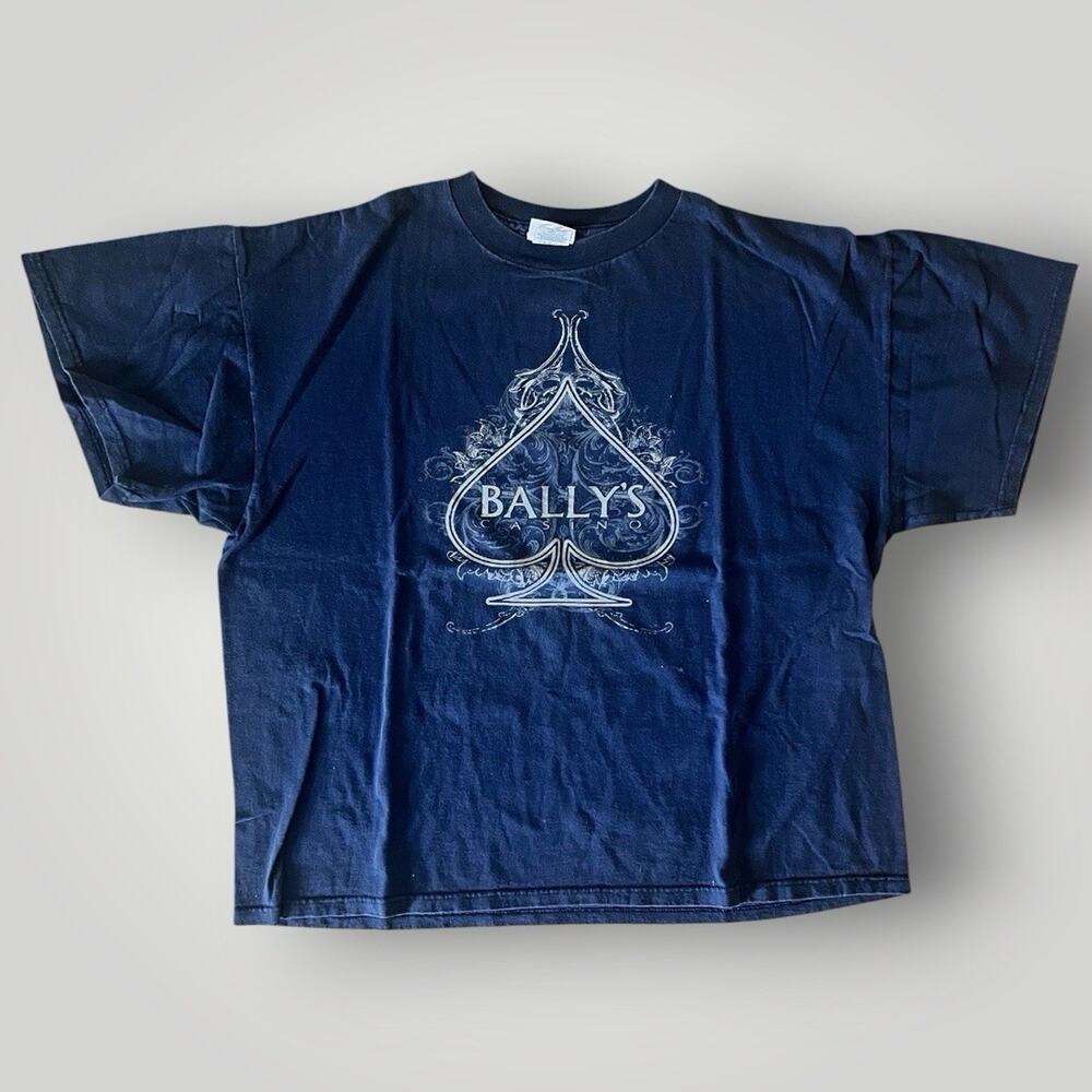 Size XL - Vintage 90’s Bally’s Las Vegas Casino Hotel Faded Black T Shirt VTG